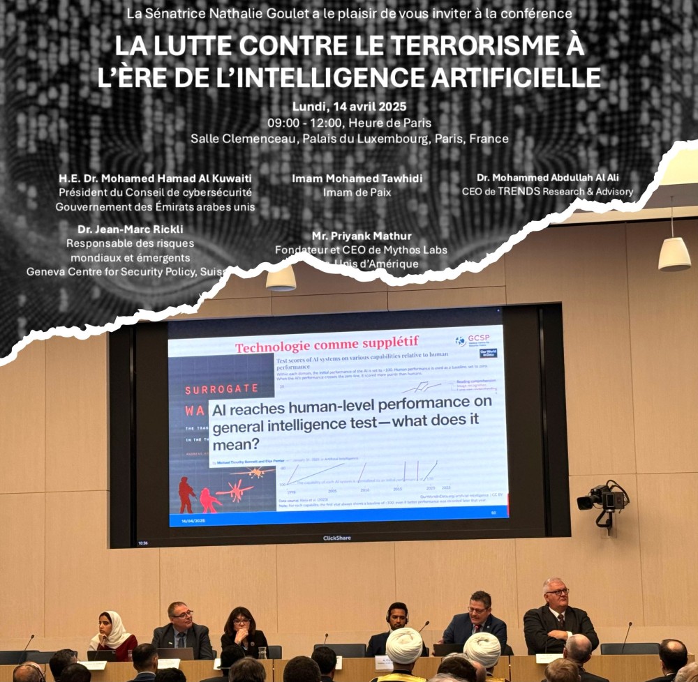 International Conference at the French Senate Addresses Counter-Terrorism in the Age of Artificial Intelligence