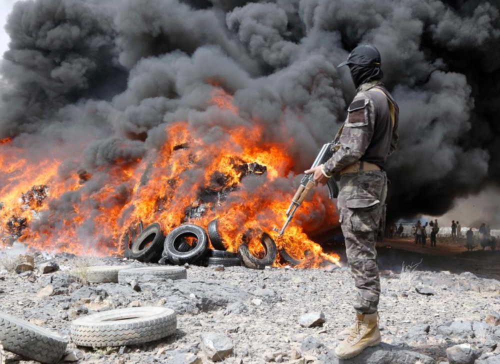 Nearly 19 tons of drugs destroyed in Yemen
