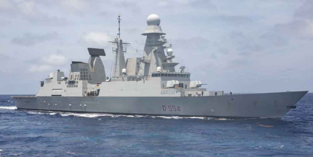 Italian Warship 'Andrea Doria' Successfully Concludes Strategic Escort Mission Under EU's Operation "Aspides"