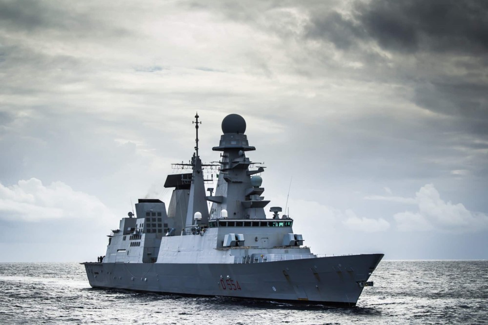 Italian Frigate Caio Duilio Arrives in Red Sea to Protect Commercial Shipping