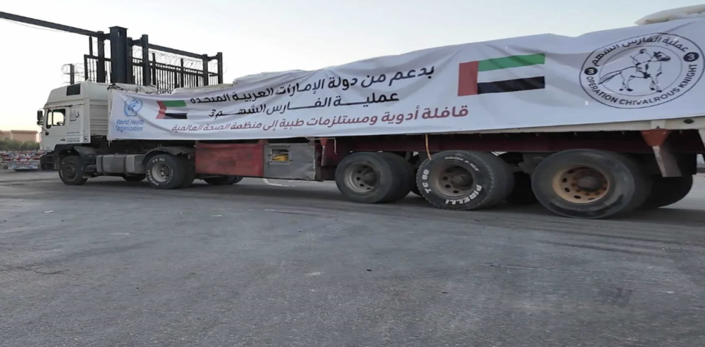 Over 10,000 tonnes of UAE aid entered Gaza Strip