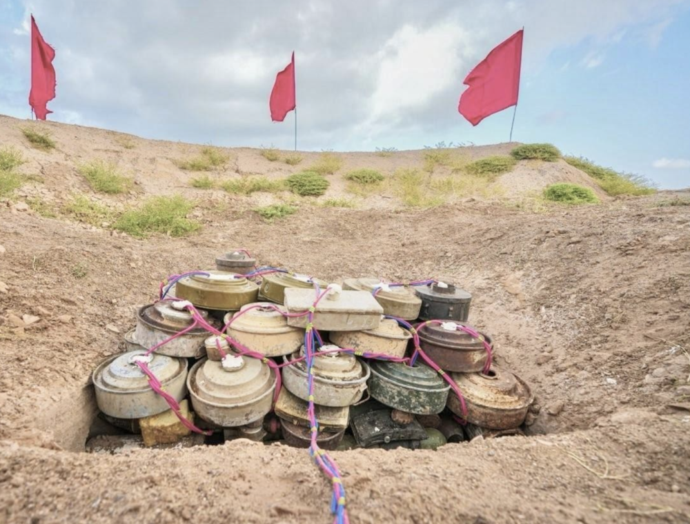 KSrelief Masam Project Clears 874 Explosives in Yemen in One Week