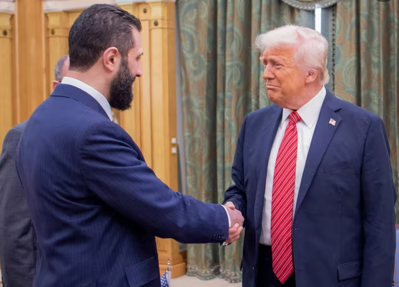 Trump meets Syria’s president after lifting US sanctions on country