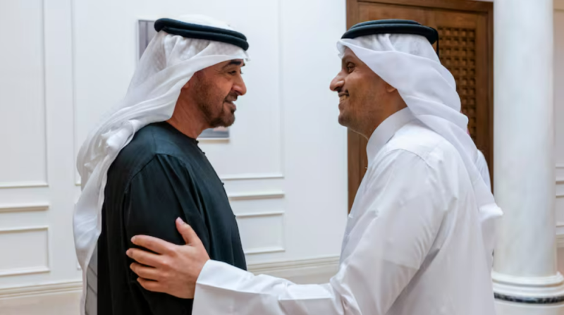 President Sheikh Mohamed meets Qatari Prime Minister in Abu Dhabi