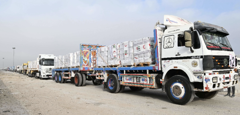 UAE sends 38 aid trucks to Gaza through Rafah crossing