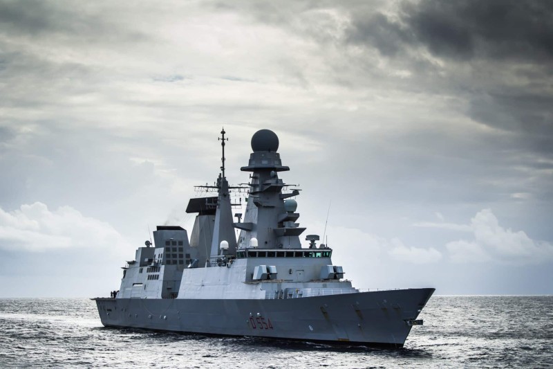Italian Frigate Caio Duilio Arrives in Red Sea to Protect Commercial Shipping